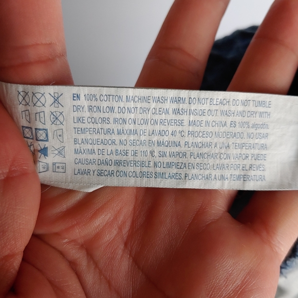 Denim patchwork mini skirt sz 27 - Picture 4 of 4